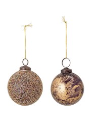 Bloomingville Set of 2 Gold Loha Hanging Decorations - Image 2 of 2