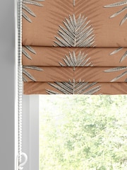 Terracotta Orange Sellus Made To Measure Roman 100% Cotton Blinds - Image 2 of 6