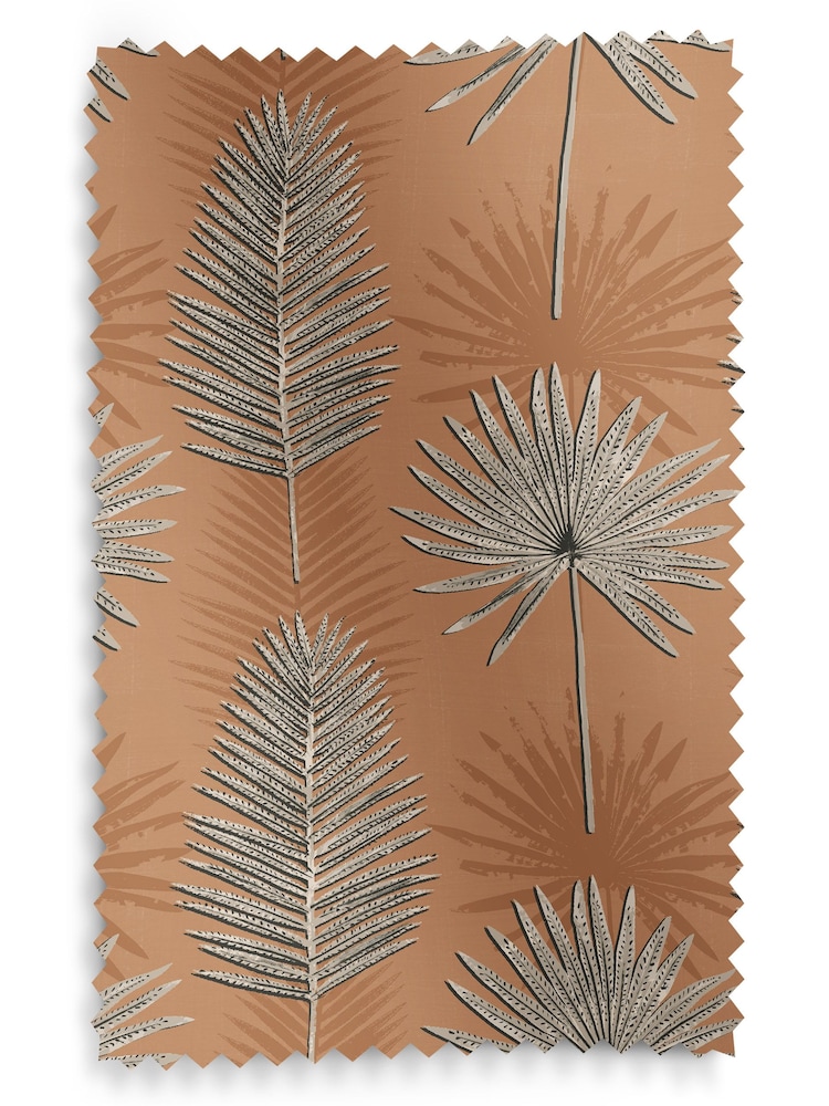 Terracotta Orange Sellus Made To Measure Roman 100% Cotton Blinds - Image 6 of 6