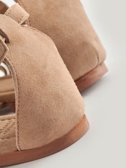 Tan Brown Forever Comfort® Leather Boho Gladiator Sandals - Image 7 of 9
