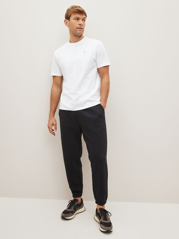 Black/Burgundy/White Stag Marl T-Shirts 3 Pack - Image 3 of 12
