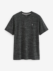 Black/Burgundy/White Stag Marl T-Shirts 3 Pack - Image 9 of 12