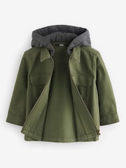 Khaki Green Overshirt with Hood (3mths-7yrs) - Image 6 of 7