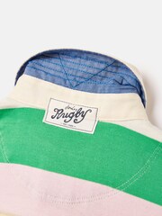 Joules Boys' Tournament Green Rugby Jersey Polo Shirt - Image 4 of 6