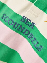 Joules Boys' Tournament Green Rugby Jersey Polo Shirt - Image 6 of 6