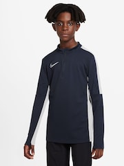 Nike Navy/White Dri-FIT Academy Half Zip Training Drill Top - Image 1 of 7