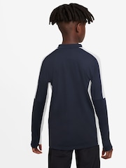 Nike Navy/White Dri-FIT Academy Half Zip Training Drill Top - Image 2 of 7