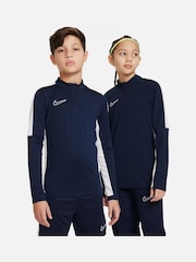 Nike Navy/White Dri-FIT Academy Half Zip Training Drill Top - Image 3 of 7