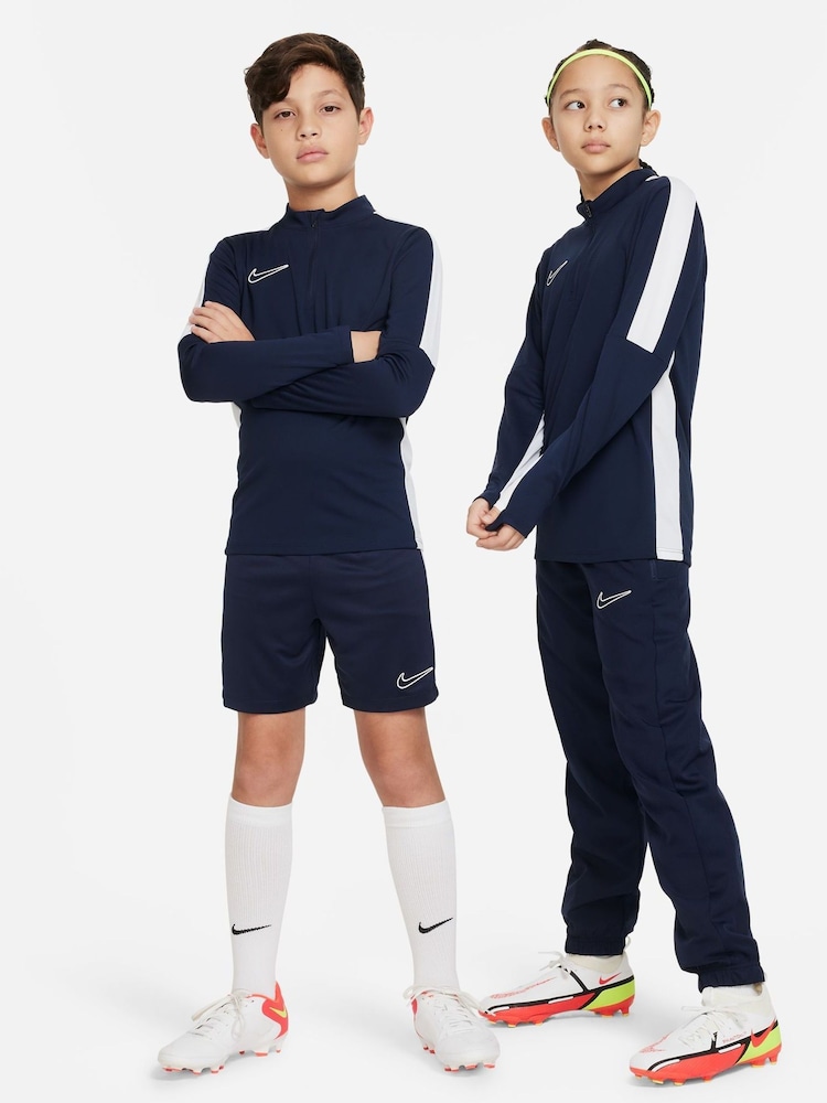 Nike Navy/White Dri-FIT Academy Half Zip Training Drill Top - Image 5 of 7