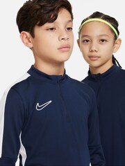 Nike Navy/White Dri-FIT Academy Half Zip Training Drill Top - Image 6 of 7