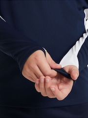 Nike Navy/White Dri-FIT Academy Half Zip Training Drill Top - Image 7 of 7