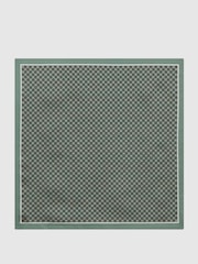 Reiss Light Green Bampton Silk Pocket Square - Image 4 of 5