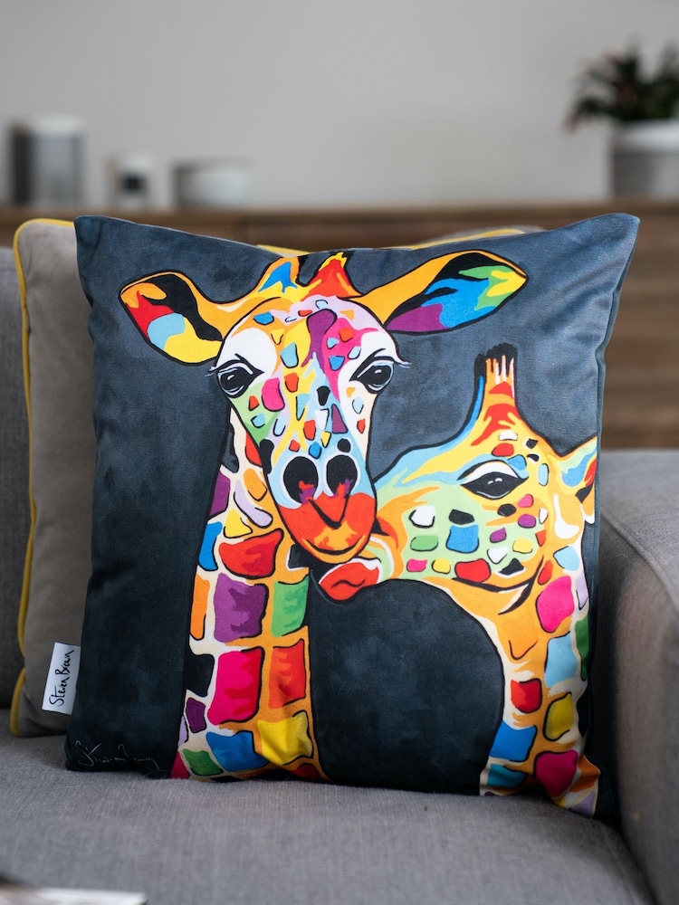 Steven Brown Art Grey Francie & Josie McZoo 45cm Cushion - Image 1 of 5
