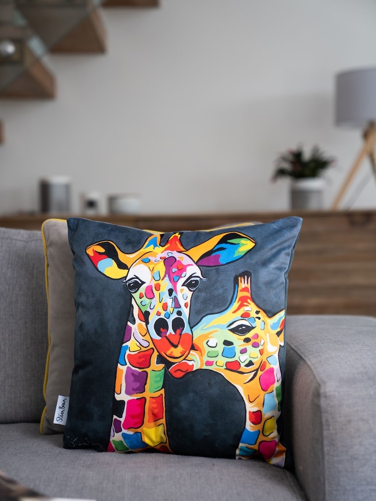 Steven Brown Art Grey Francie & Josie McZoo 45cm Cushion - Image 2 of 5