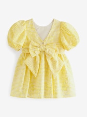 Baker by Ted Baker Yellow Gingham Dress - Image 7 of 9