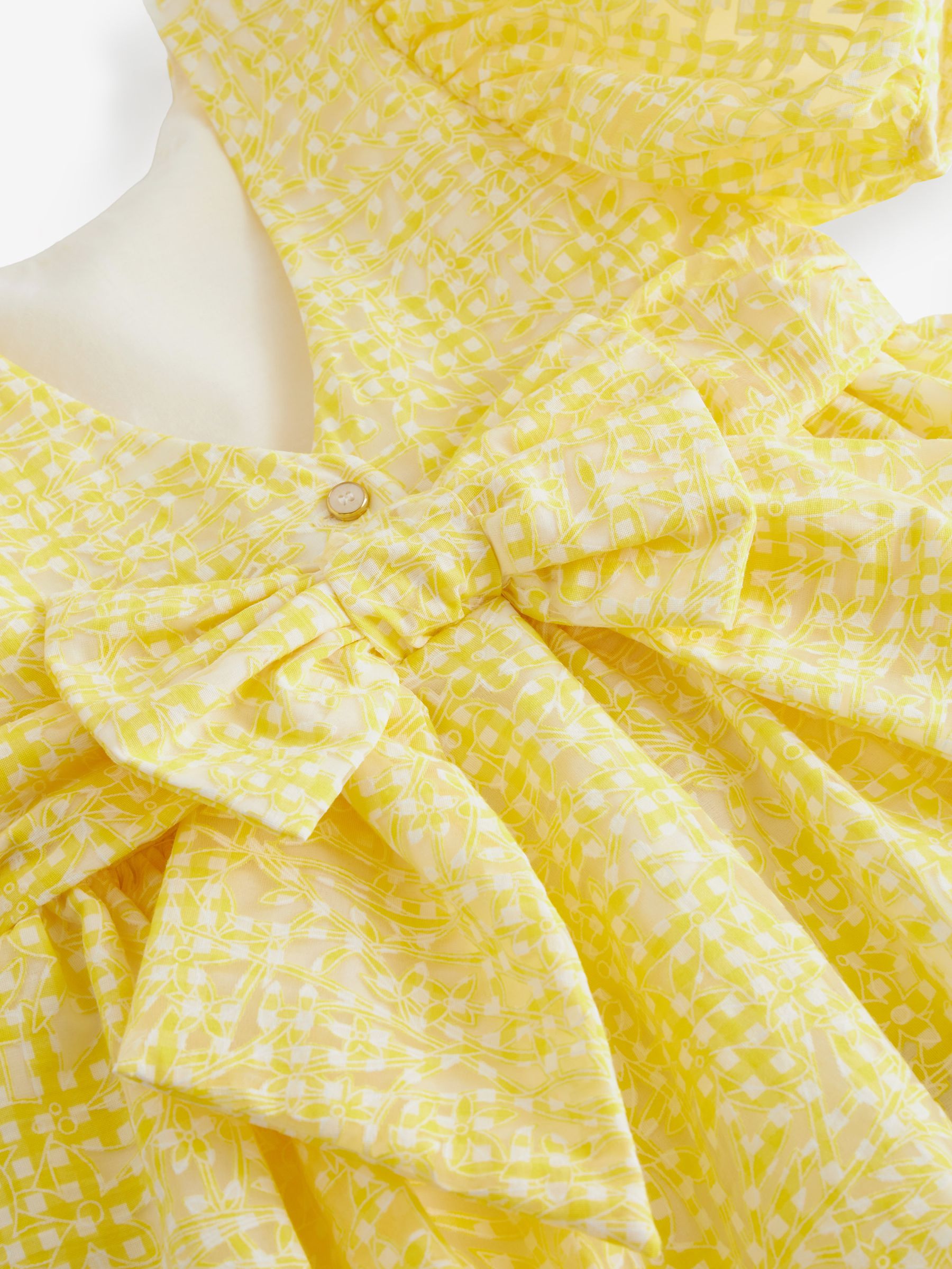 Buy Baker by Ted Baker Yellow Gingham Dress from Next Luxembourg