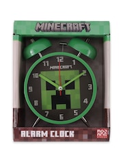 Peers Hardy Green Minecraft Twin Bell Alarm Clock for Desks and Bedside Display - Image 5 of 5