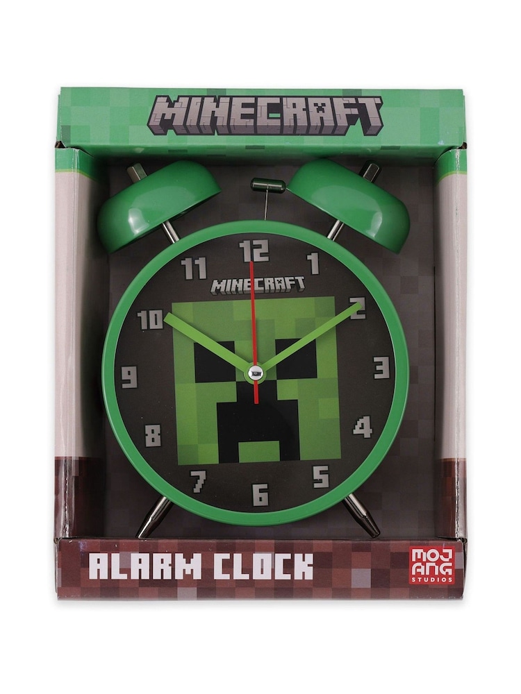 Peers Hardy Green Minecraft Twin Bell Alarm Clock for Desks and Bedside Display - Image 5 of 5 Peers Hardy Green Minecraft Twin Bell Alarm Clock for Desks and Bedside Display - Image 5 of 5