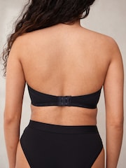 self. Black Non Pad Wired Strapless Mesh Bra - Image 4 of 6