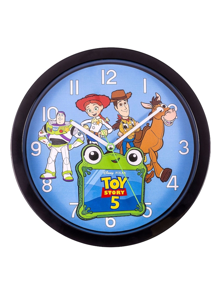 Peers Hardy Blue Toy Story Round Wall Clock for Kids Bedroom - Image 2 of 5 Peers Hardy Blue Toy Story Round Wall Clock for Kids Bedroom - Image 2 of 5