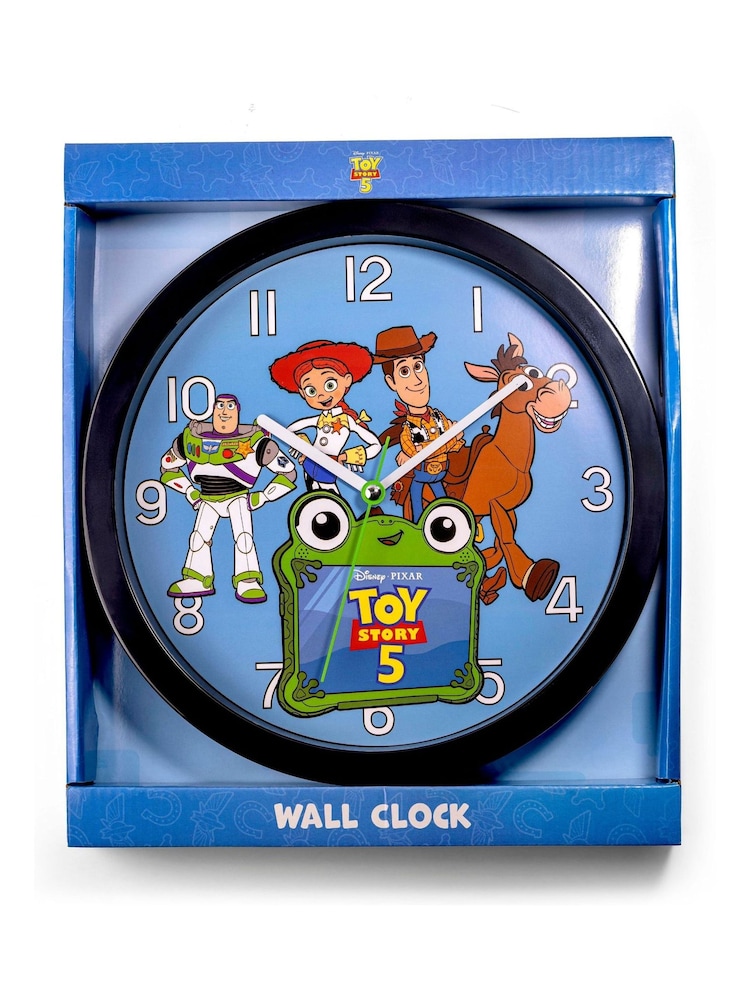 Peers Hardy Blue Toy Story Round Wall Clock for Kids Bedroom - Image 5 of 5 Peers Hardy Blue Toy Story Round Wall Clock for Kids Bedroom - Image 5 of 5