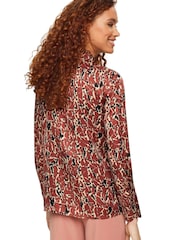 Esprit Brown Patterned Blouse - Image 2 of 7