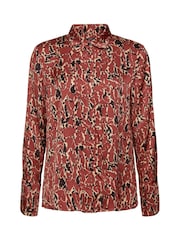 Esprit Brown Patterned Blouse - Image 6 of 7