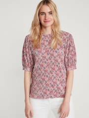 M&co Geblümtes Jersey-Top, Pink - Bild 1 von 6