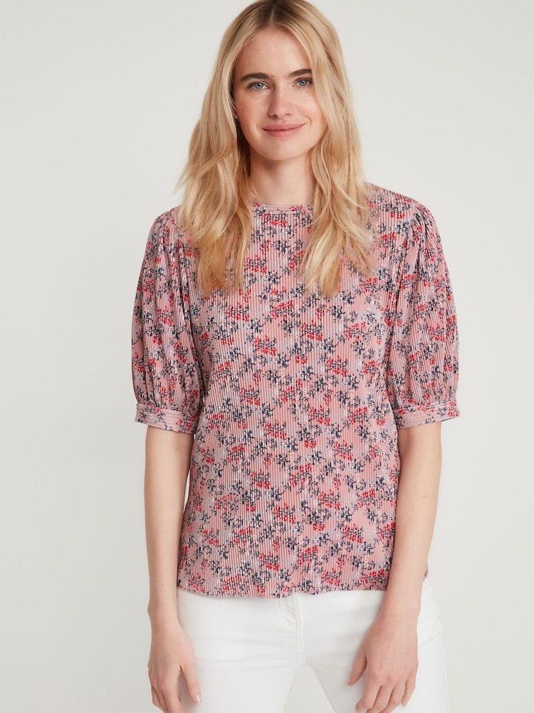 M&co Geblümtes Jersey-Top, Pink - Bild 1 von 6