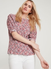 M&co Geblümtes Jersey-Top, Pink - Bild 4 von 6
