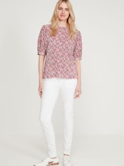 M&co Geblümtes Jersey-Top, Pink - Bild 5 von 6