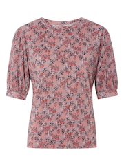 M&co Geblümtes Jersey-Top, Pink - Bild 6 von 6