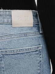 Paige Blue Relaxed Claudine Ankle Flare Jeans With Raw Hem - Image 6 of 6