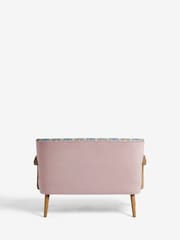 Clarke & Clarke William Morris Strawberry Thief Slate Grey Blush Luisa 2 Seater Sofa - Image 4 of 7