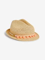 Roza pom pom - Pom Pom Trilby klobuki in kape; pokrivala (3-16let) - Slika 1 iz 2