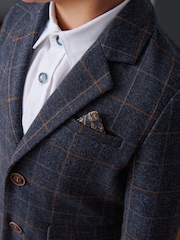 Navy Check Blazer (3mths-9yrs) - Image 3 of 6