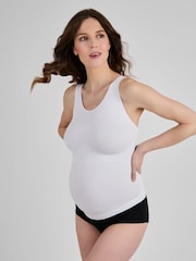 JoJo Maman Bébé White Maternity Support Vest - Image 1 of 3