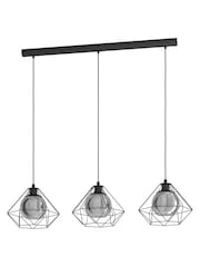 Eglo Black Vernham 3 Light Ceiling Light Pendant - Image 3 of 4