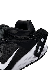 Nike Black/White Revolution 6 Flyease Youth Trainers - Image 10 of 10