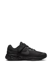 Nike Black Revolution 6 Flyease Youth Trainers - Image 1 of 11