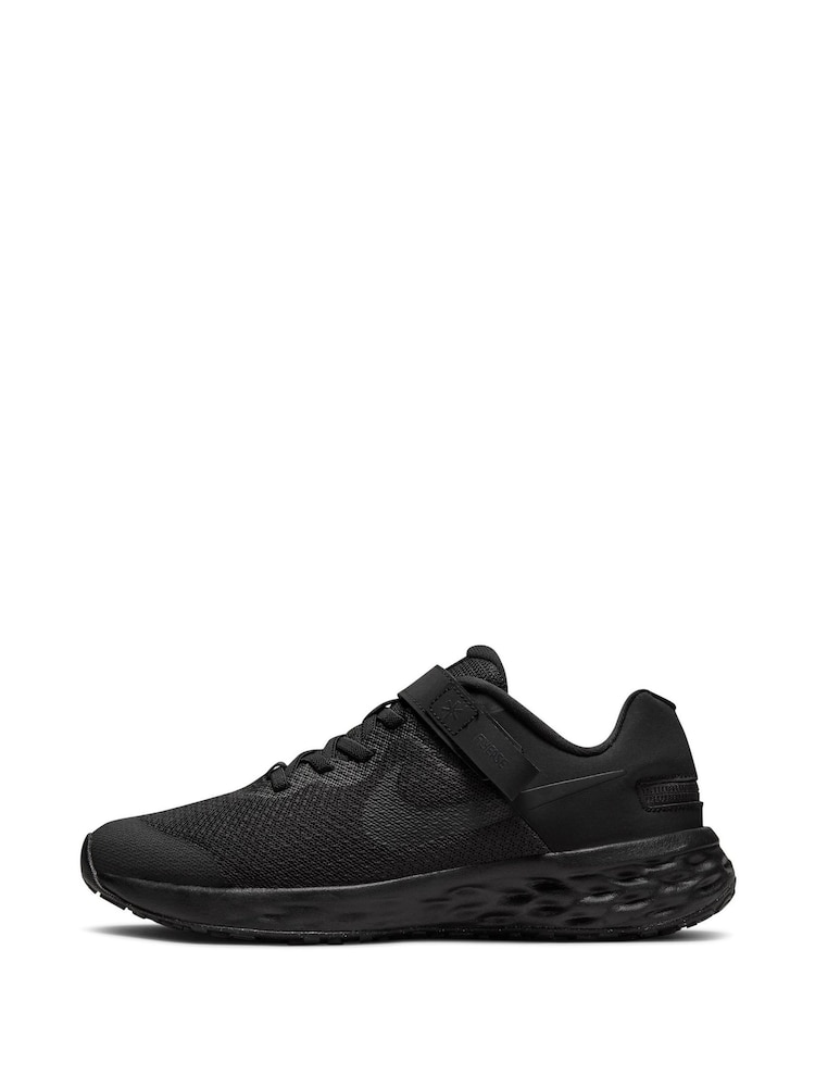 Nike Black Revolution 6 Flyease Youth Trainers - Image 2 of 11