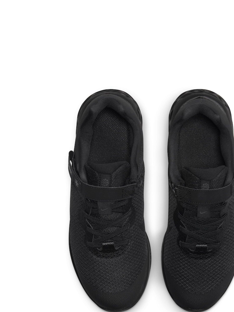 Nike Black Revolution 6 Flyease Youth Trainers - Image 7 of 11