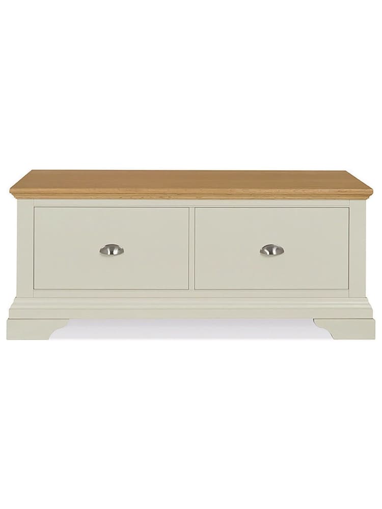 Bentley Designs Grey/Oak Hampstead Two Tone Grey/Oak Blanket Box - Image 2 of 3