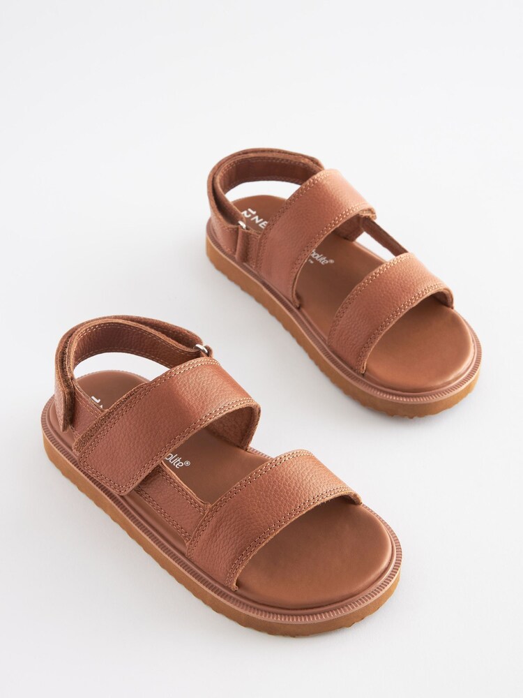 Tan Brown Leather Trekker Sandals - Image 1 of 6