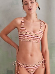 Women'secret Red/Multi Printed Medium Coverage Bikini Bottoms - Image 1 of 4