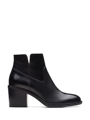 Clarks Black Leather Valvestino Lo Boots - Image 1 of 7