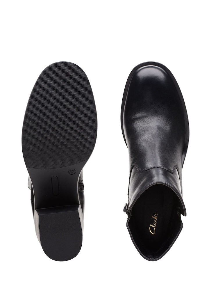 Clarks Black Leather Valvestino Lo Boots - Image 7 of 7