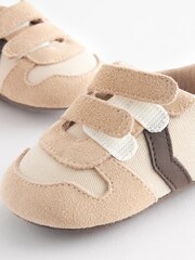 Stone Natural Touch Fastening  Baby Pram Trainers (0-24mths) - Image 3 of 5