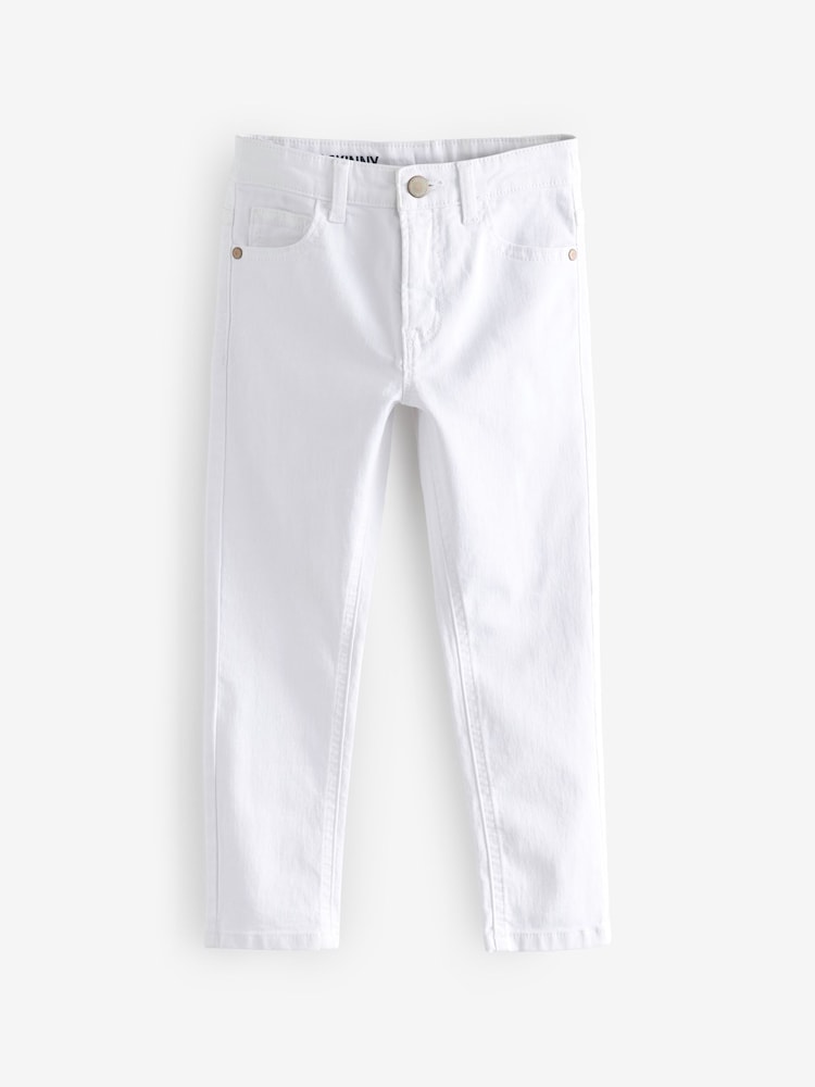 White Skinny Fit Stretch Jeans (3-17yrs) - Image 1 of 2