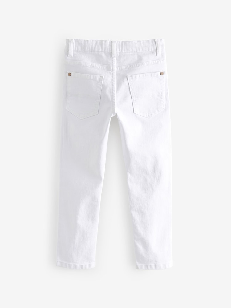 White Skinny Fit Stretch Jeans (3-17yrs) - Image 2 of 2